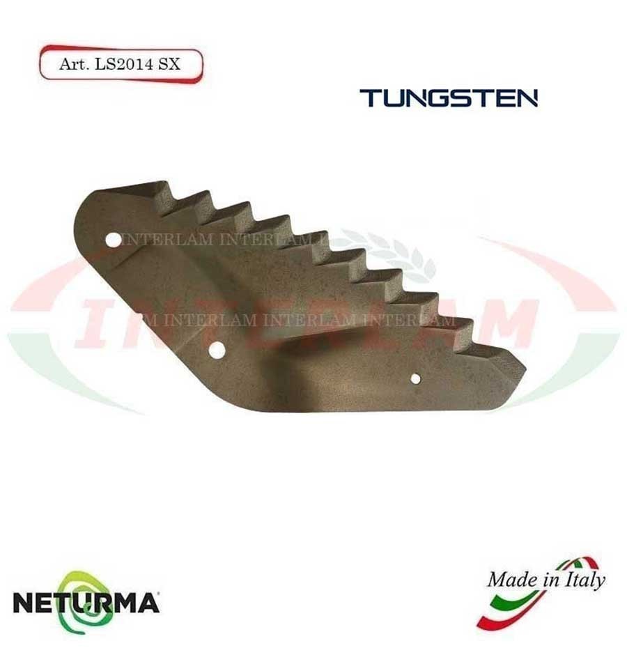 LS2014SX - TUNGSTENO - Lama per Carri UNIFEED - Piegata - TRIOLET - (5 Pz.) LS2014SX - TUNGSTENO - Lama per Carri UNIFEED - Piegata - TRIOLET - (5 Pz.)