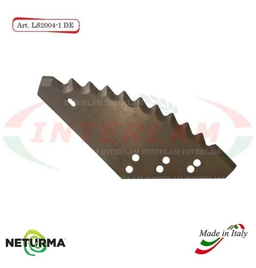 LS2004-1-DX - Right - Knife for mixer wagon UNIFEED - Vertical - Toothed - UNIFAST - ITALMIX - STORTI - (5 Pcs.) LS2004-1-DX - Right - Knife for mixer wagon UNIFEED - Vertical - Toothed - UNIFAST - ITALMIX - STORTI - (5 Pcs.)