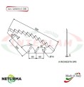 LS2004-1-DX - Right - Knife for mixer wagon UNIFEED - Vertical - Toothed - ITALMIX - (5 Pcs.) LS2004-1-DX - Right - Knife for mixer wagon UNIFEED - Vertical - Toothed - ITALMIX - (5 Pcs.)
