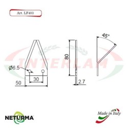 LF403 - Knives for unifeed trailers and silage wagons - (25 Pcs)