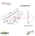 LS2024DX - TUNGSTENO - Lama per Carri UNIFEED L - STORTI - (5 Pz.) LS2024DX - TUNGSTENO - Lama per Carri UNIFEED L - STORTI - (5 Pz.)