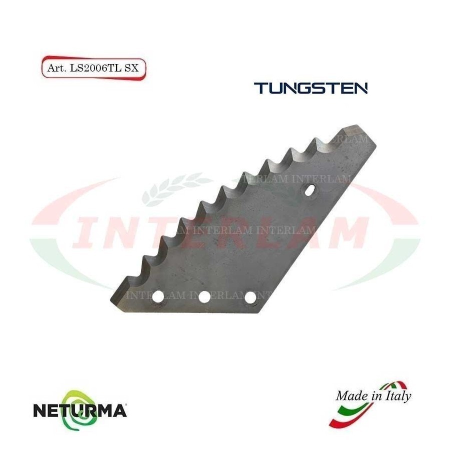 LS2006TLSX - TUNGSTENO - Lama per Carri UNIFEED - LAZZARONI - SUPERTINO - CRAI - (5 Pz.) LS2006TLSX - TUNGSTENO - Lama per Carri UNIFEED - LAZZARONI - SUPERTINO - CRAI - (5 Pz.)