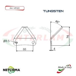 45° knives for unifeed trailers and silage wagons - LF420 -STORTI  25p