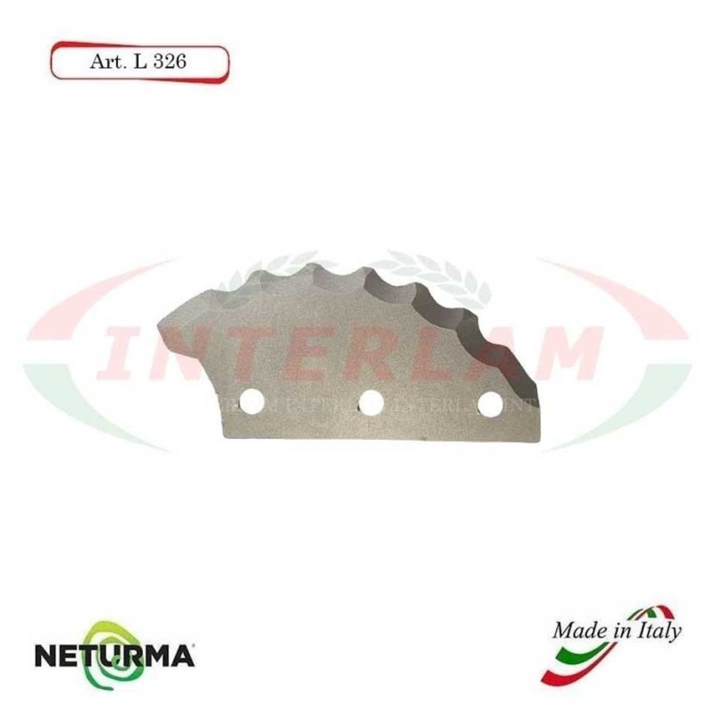 L326 - Knife for mixer wagons UNIFEED - toothed  Ø110 - SGARABOLDI - (2 Pcs.)