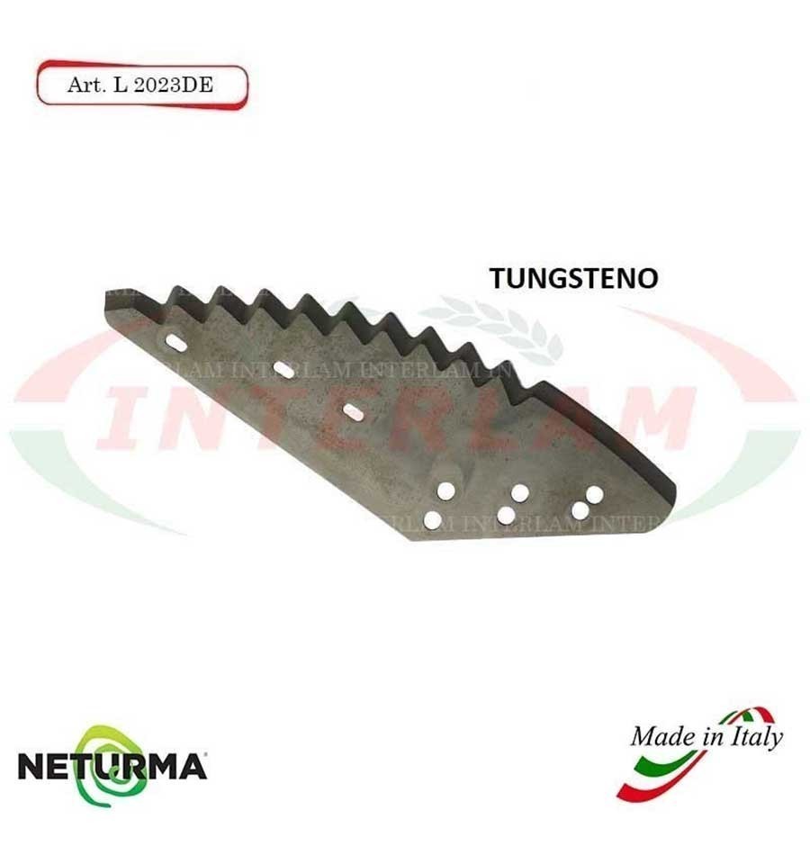 LS2023DX - TUNGSTEN - Right - Knife for mixer wagon UNIFEED - Vertical - Toothed - STORTI - (3 Pcs.) LS2023DX - TUNGSTEN - Right - Knife for mixer wagon UNIFEED - Vertical - Toothed - STORTI - (3 Pcs.)