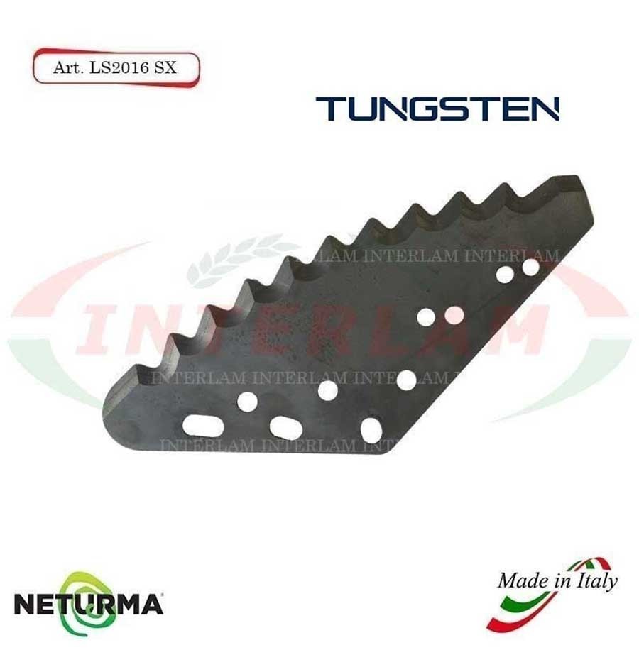LS2016SX - TUNGSTENO - Lama Per Carri UNIFEED Verticale - VERTICALMIX - (5 Pz.)