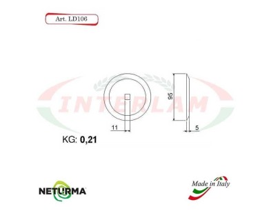 LD106 - Knife for mixer wagons UNIFEED - round- Ø95 - (25 Pcs.)