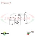 l230 - Knife for mixer wagons UNIFEED - toothed - Ø80 - (10 Pcs.)