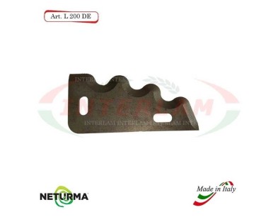 Knife for mixer wagons UNIFEED L200DX toothed - Ø80 - (10 Pcs.)