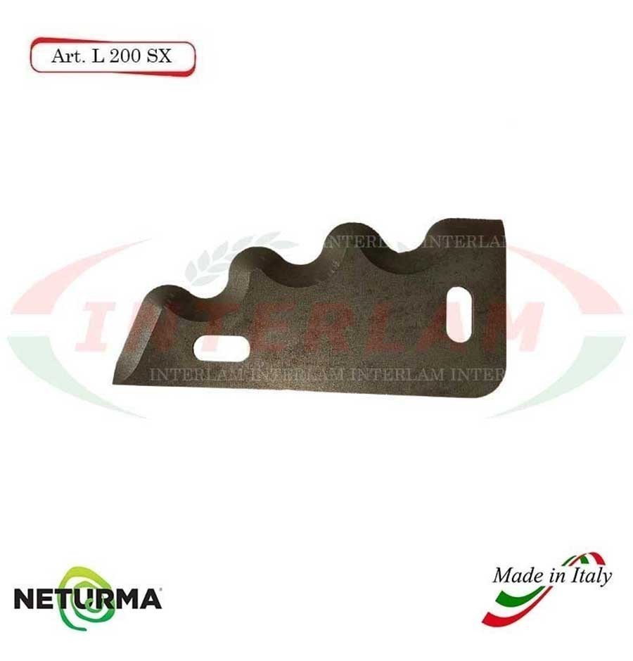 L200SX - Knife for mixer wagons UNIFEED - toothed - Ø80 - (10 Pcs.) - COMAG