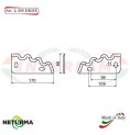 L200SX - Lama per Carri UNIFEED - Dentata - Ø80 - COMAG ( 10 Pz.)