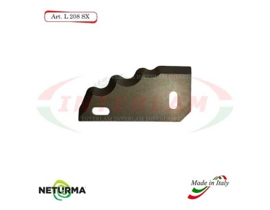 L208SX - Knife for mixer wagons  UNIFEED - Toothed - Ø80 - GILIOLI