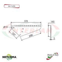 L296 - Blades for forage wagons - Toothed - Ø140 - MARANGON (1 Pcs.)