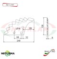 L241 - Knife for mixer wagons UNIFEED - toothed - Ø138 - (4 Pcs.) - EUROCOMP L241 - Knife for mixer wagons UNIFEED - toothed - Ø138 - (4 Pcs.) - EUROCOMP