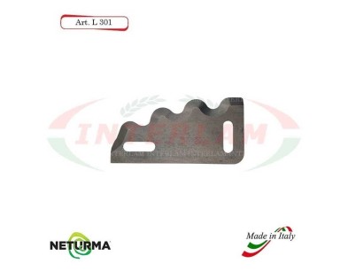 L301 - Knife for mixer wagons UNIFEED - toothed - Ø90  - BONINO