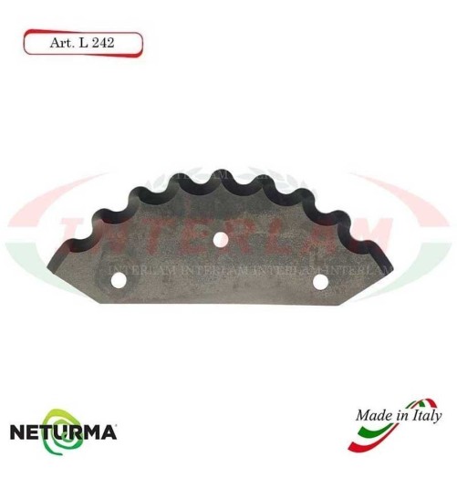 L242 - Knife for mixer wagons UNIFEED - toothed - Ø112 - (5 Pcs.)