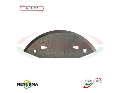 L207 - Knife for mixer wagons UNIFEED - Smooth  - Ø110 - STORTI (5 Pcs.)