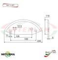 L207 - Lama per Carri UNIFEED - Liscia - Ø110 - STORTI (5 Pz.)