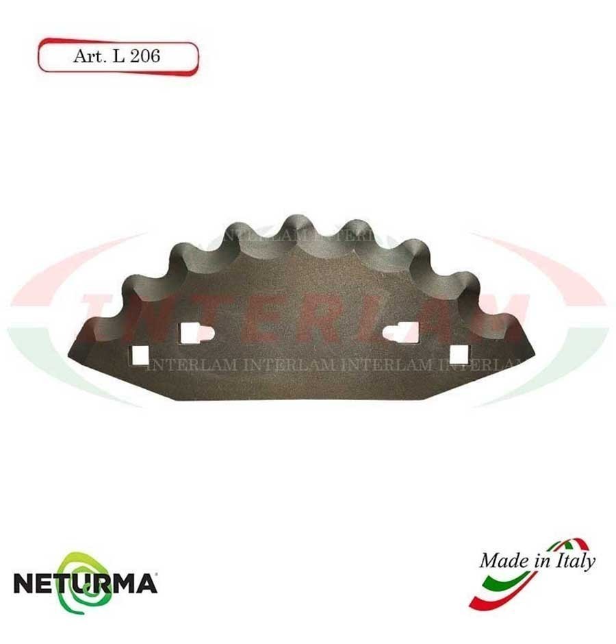 L206 - Lama per Carri UNIFEED - Dentata - Ø112 - STORTI (5 Pz.)