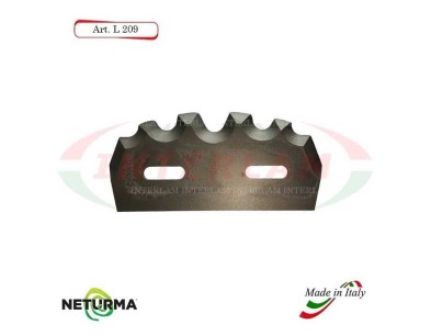 Knife for mixer wagons UNIFEED L209 toothed  - Ø97 - GILIOLI - 10 Pcs.