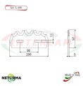 L209 - Lama per Carri UNIFEED - Dentata - Ø97 - GILIOLI - ( 10 Pz.) L209 - Lama per Carri UNIFEED - Dentata - Ø97 - GILIOLI - ( 10 Pz.)