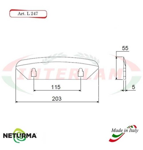 L247 - Lama per Carri UNIFEED - Liscia - Ø55 - STORTI - ST16800061 - (10 Pz.)