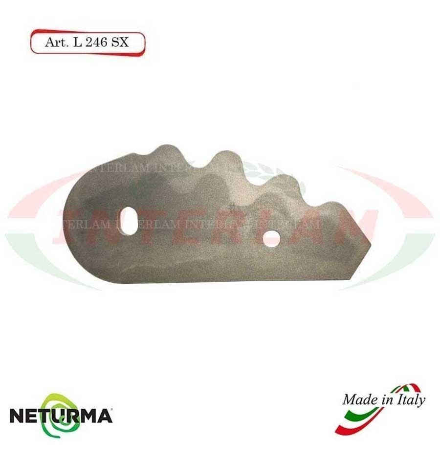 L246SX - Left - Knife for mixer wagons UNIFEED - Toothed Ø91 - STORTI - (10Pcs.) L246SX - Left - Knife for mixer wagons UNIFEED - Toothed Ø91 - STORTI - (10Pcs.)