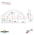 L320 - Lama per Carri UNIFEED - Liscia - Ø142 - MARMIX - ALIECO - (5 Pz.)