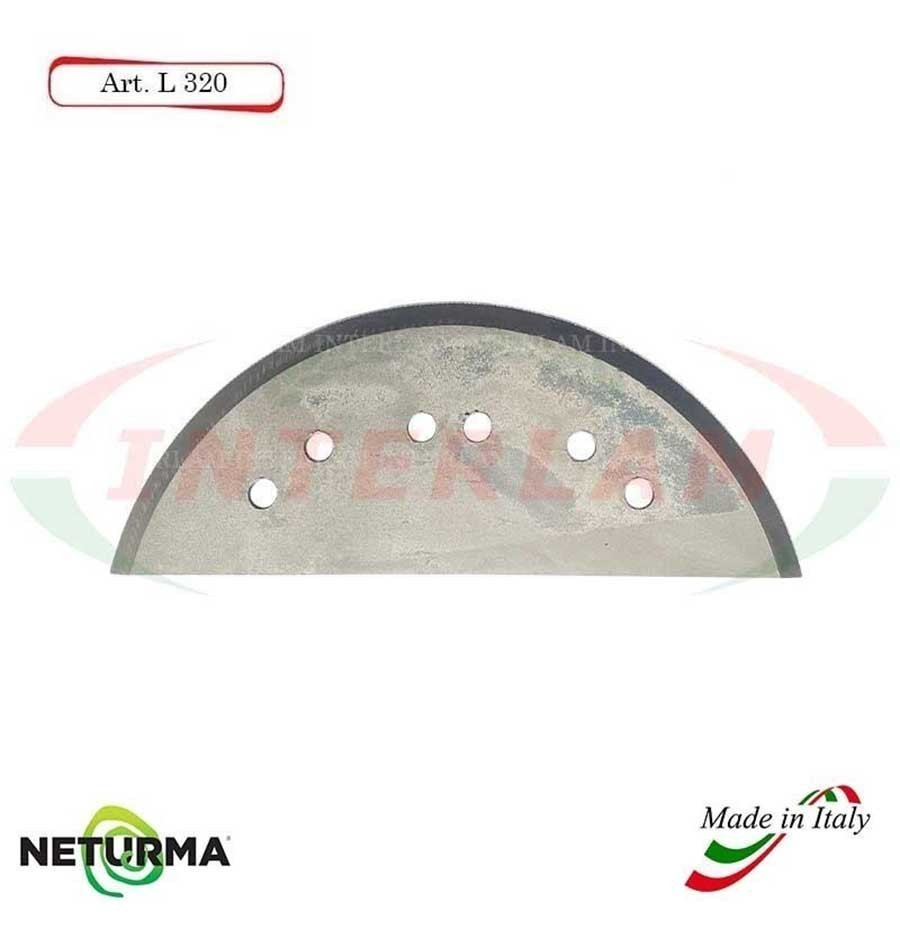 L320 - Lama per Carri UNIFEED - Liscia - Ø142 - ALIECO - (5 Pz.)