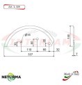 L328 - Knife for mixer wagons UNIFEED Smooth - Ø140 - MARMIX - ALIECO - (2 Pcs.)