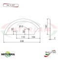 L327 - Knife for mixer wagons UNIFEED Smooth - Ø140 - MARMIX - ALIECO - (2 Pcs.)