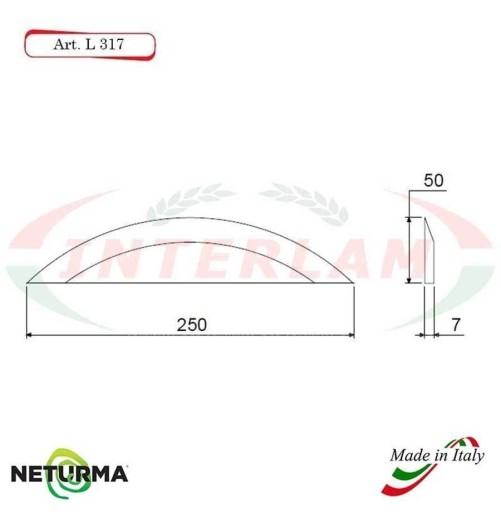 L317 - Knife for mixer wagons UNIFEED Smooth - Ø50 - MARMIX - ALIECO - (5 Pcs.)