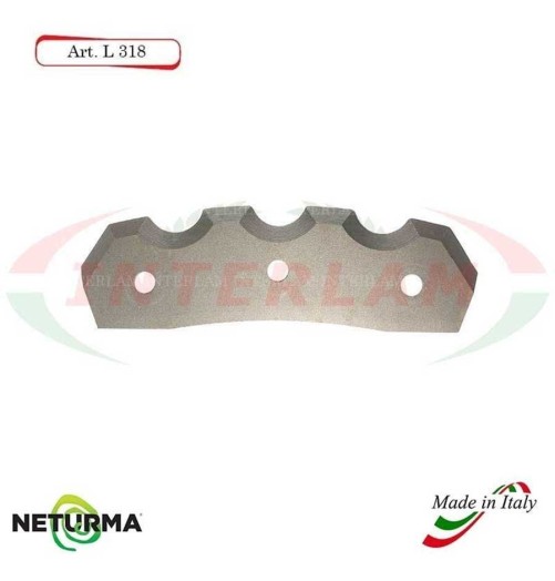 L318 - Lama per Carri UNIFEED - Dentata - Ø92 MARMIX - ALIECO - 5 Pz.