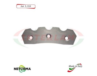 L318 - Knife for mixer wagons UNIFEED Toothed  - Ø92 - ALIECO
