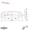 L318 - Knife for mixer wagons UNIFEED Toothed  - Ø92  - ALIECO - (5 Pcs.)