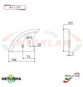 L231 -  Lama per Carri UNIFEED - Liscia - Ø141 - MARMIX - (5 Pz.)