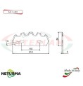 L403 - Lama per Carri UNIFEED - Dentata  Ø84 - NUTRISERVICE - (10 Pz.)