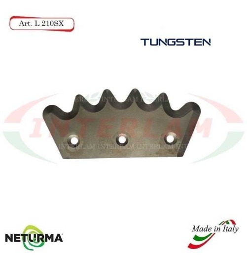 L210DX - Knife for mixer wagons UNIFEED - Toothed- Ø113 - PAGLIARI