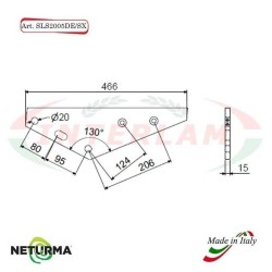 Knife support for UNIFEED mixer wagons SLS 2005 DE / SX - AGM - NEW