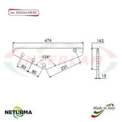 SLS 2004 DE/SX - Knife support for UNIFEED mixer wagons - STORTI - (3 Pcs.)