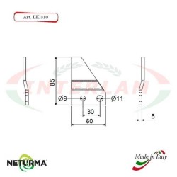 LK310 - Lame TRINCIA Foraggi e Mais KEMPER - PULITORE - (8 Pz.)