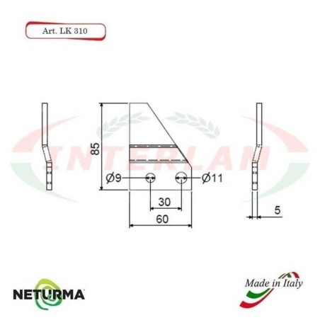 LK310 -KEMPER Forage and Corn Shredder Blades KEMPER - CLEANER - (8 Pcs.)