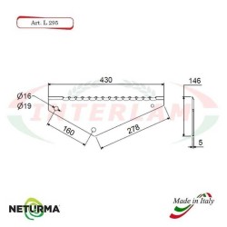L295 - Lame per Carri Foraggeri - comp. MORRA - (5 Pz.)