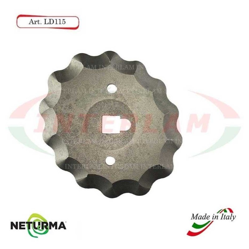 LD115 - Lama per Carri UNIFEED - Dentata - Ø95X107 - STORTI - (25 Pz.) LD115 - Lama per Carri UNIFEED - Dentata - Ø95X107 - STORTI - (25 Pz.)