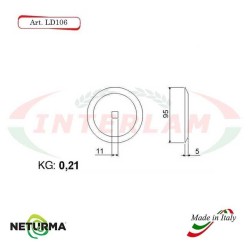LD106 - Knife for mixer wagons UNIFEED - round- Ø95 - (25 Pcs.) - FRASTO