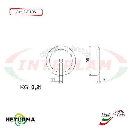 LD106 - Lama per Carri UNIFEED - Tonda - Ø95 - (25 Pz.) - STORTI