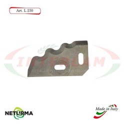 l230 - Knife for mixer wagons UNIFEED - toothed - Ø80 - (10 Pcs.)