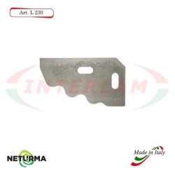 l230 - Knife for mixer wagons UNIFEED - toothed - Ø80 - (10 Pcs.)