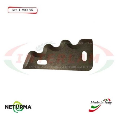 Knife for mixer wagons UNIFEED L200SX toothed - Ø80 - (10 Pcs.)
