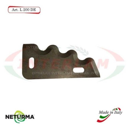 Knife for mixer wagons UNIFEED L200DX toothed - Ø80 - (10 Pcs.)